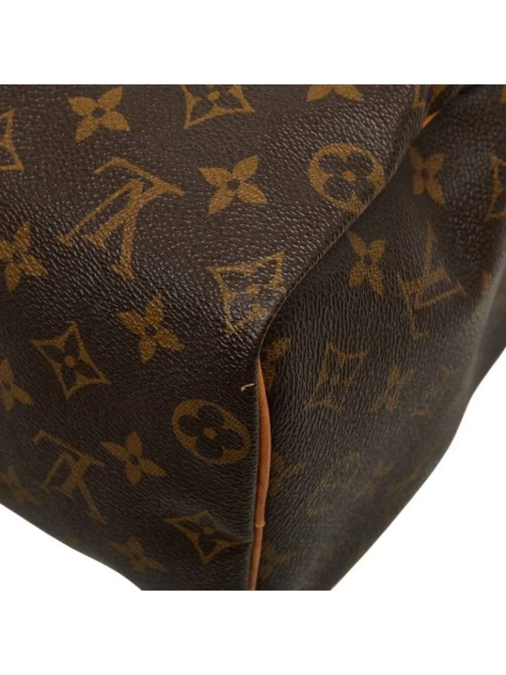 Louis Vuitton Monogram Speedy 25 Handbag Brown Leather